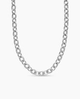 Oval Link Chain Necklace in Sterling Silver, 16mm